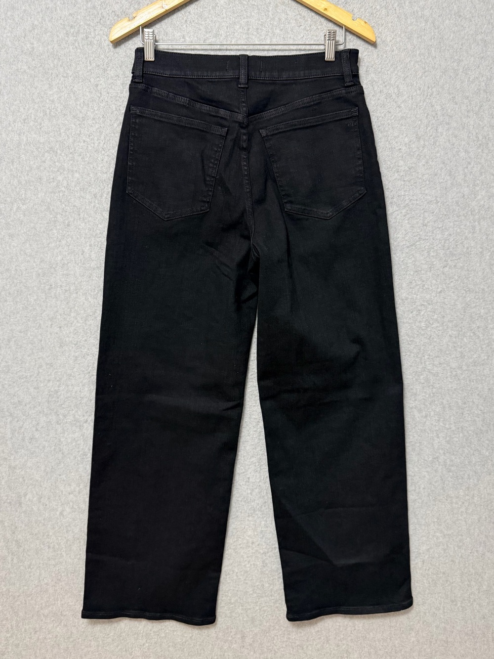 Madewell Perfect Vintage Wide Leg Jeans NWT Size 29 Black High Rise Full Length - Picture 7 of 11